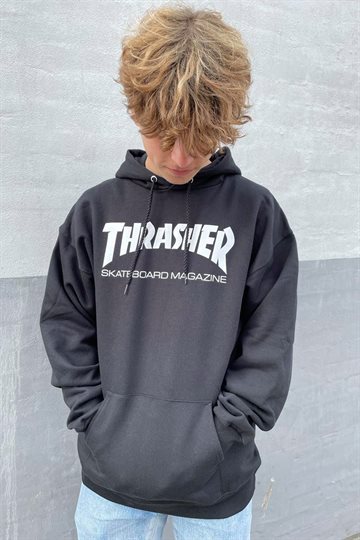 Thrasher Hoodie - Skate Mag - Black